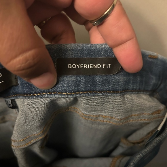 Judy Blue jeans - medium blue distressed pull on style stretch denim - Picture 8 of 12